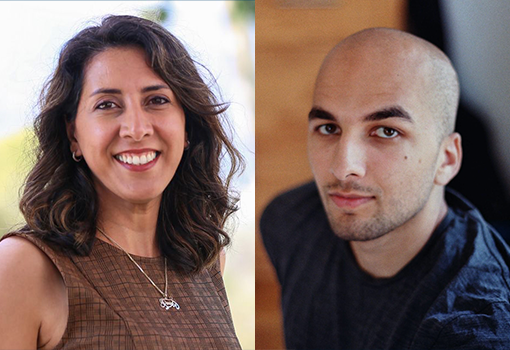 Caption: Electrical and computer engineering associate professor Elaheh Ahmadi (left) and her PhD student Navid Kafi are looking to unlock new possibilities in superconductors