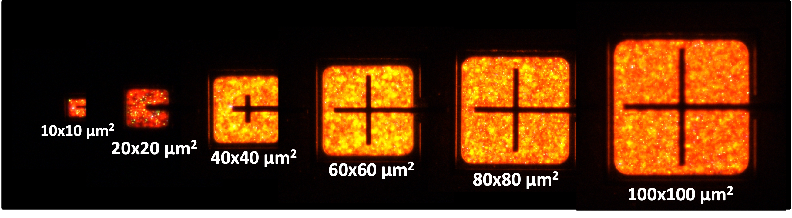 Orange microLEDs